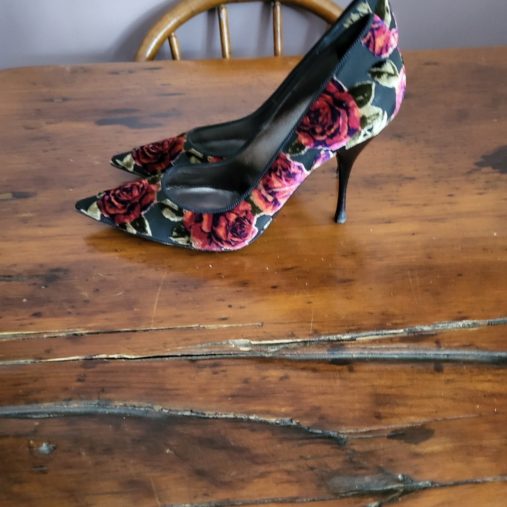 Casadei floral stilettos 7.5 - hardly worn - made in Italy - Picture 8 of 10